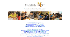 Desktop Screenshot of mathpath.org